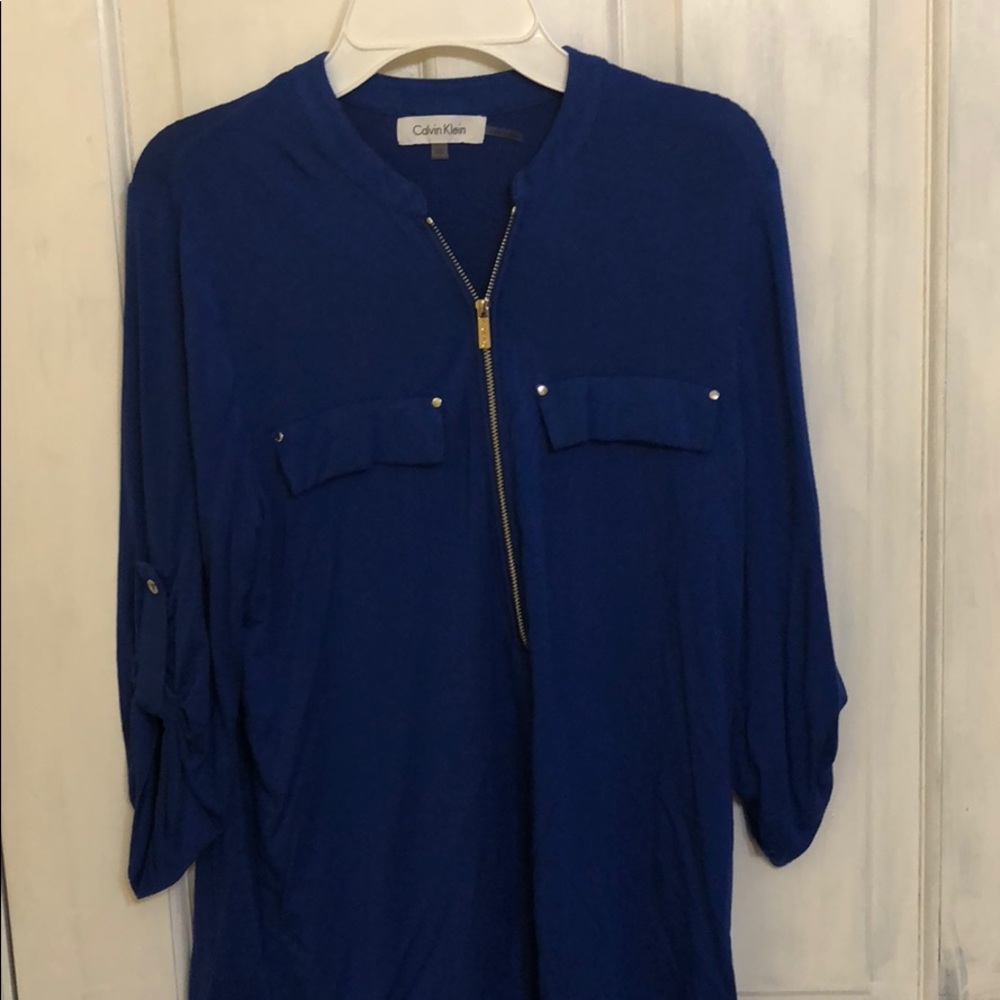 Calvin Klein blue dress shirt